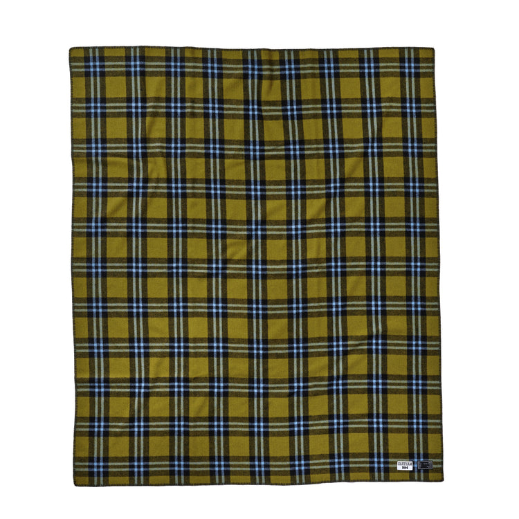 x Emma Harling Green Blue Plaid Blanket