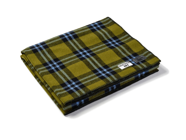 x Emma Harling Green Blue Plaid Blanket