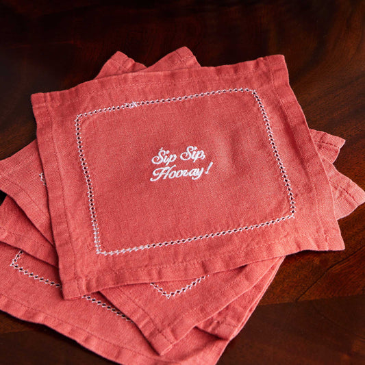 Cheeky Cocktail Napkin, Set of Four