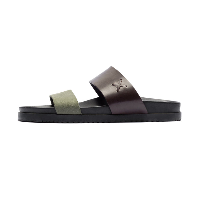 Brown & Green Cinturini Sandal