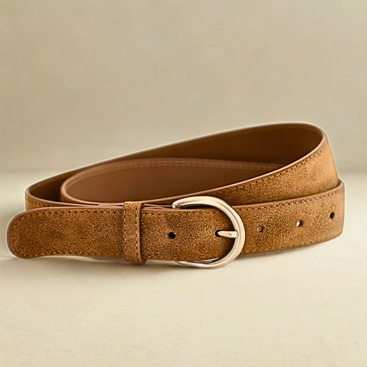 Classic Belt in Cognac Suede