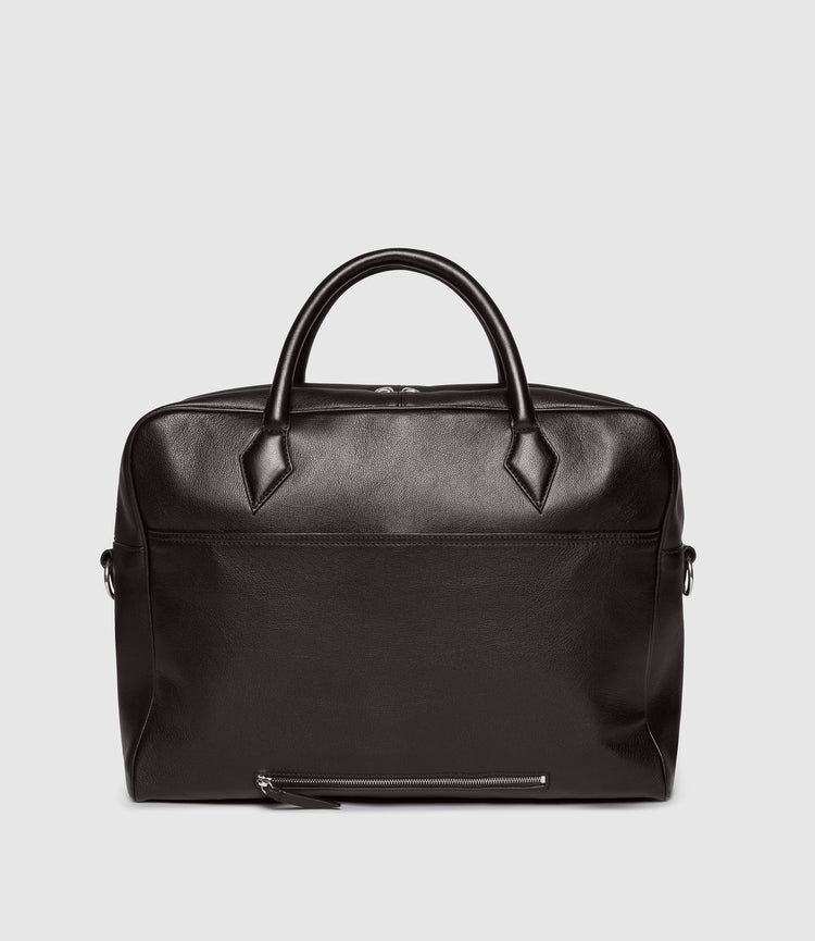 Closer All Day Briefcase in Cacao Buffalo