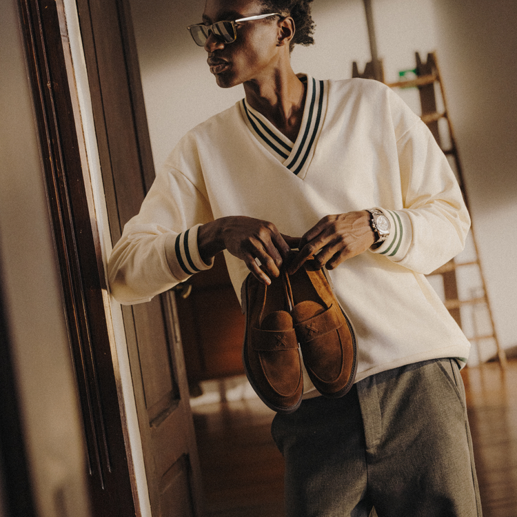 Men’s Brown Suede Lug Centesimo