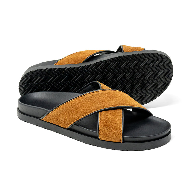 Tan Crossover Sandal