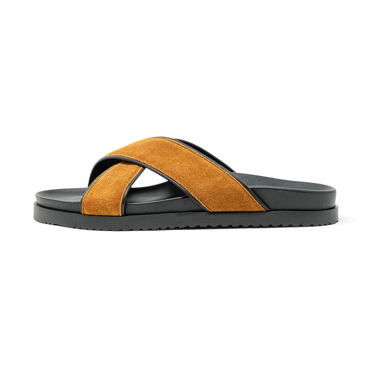 Tan Crossover Sandal