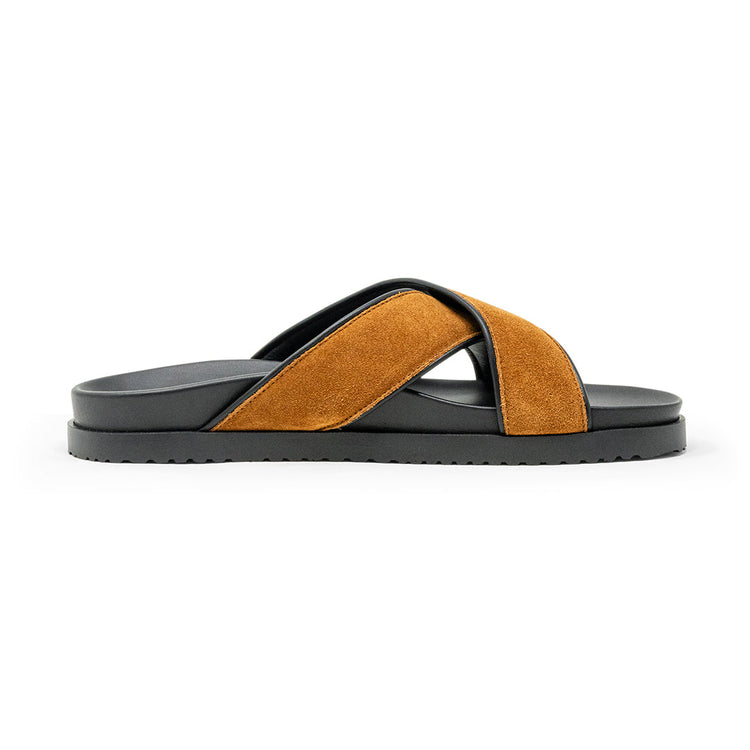 Tan Crossover Sandal