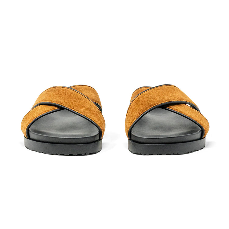 Tan Crossover Sandal