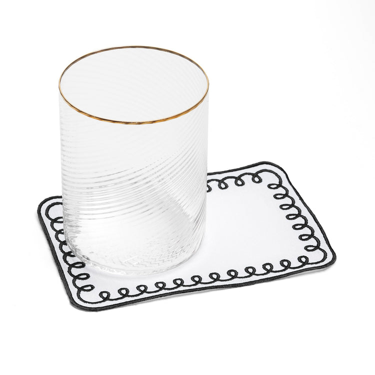 Loopy Noir Cocktail Napkins