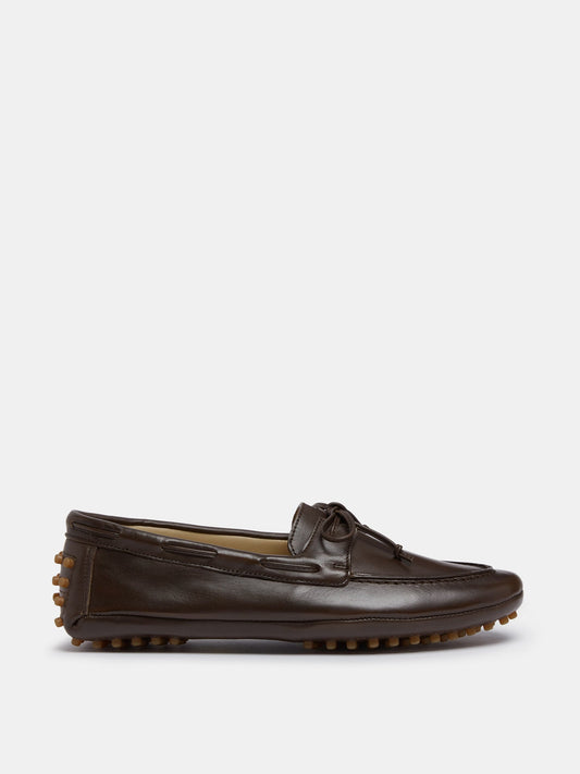 Driver Moccasin in Chocolate Leather