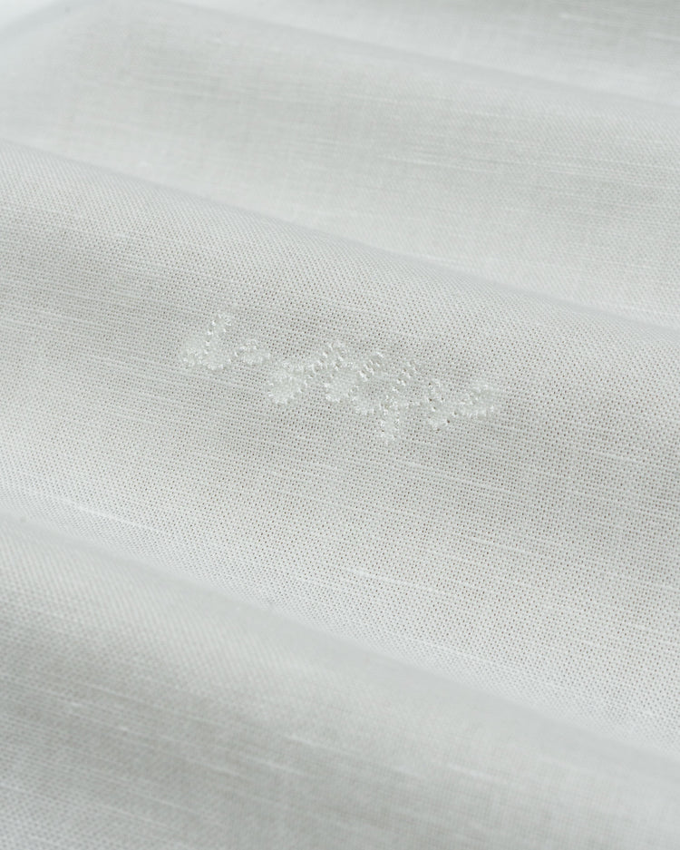 Classic White Linen-Blend Shirt