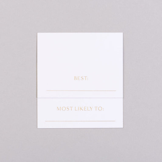 Superlatives Place Cards