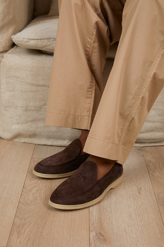 Men’s Chocolate Suede Viaggio