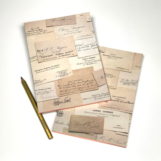 Ephemera Notebook Sets: French Calling Cards