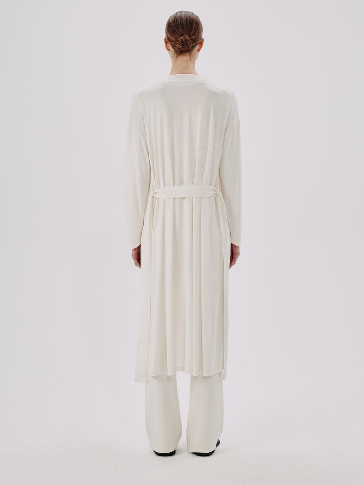 Elongated Robe in Vanilla