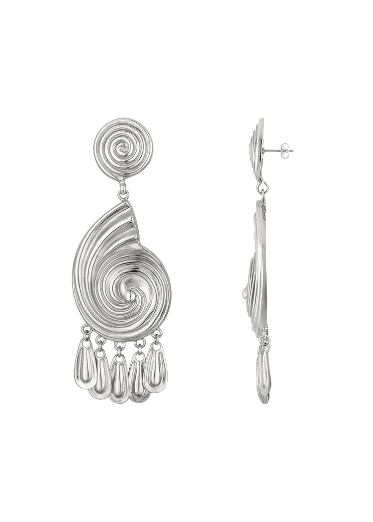 Eliza Earrings in Silver