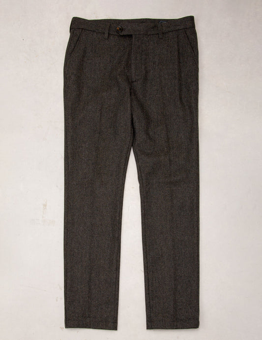 Edwards Wool Trouser in Saddle Brown