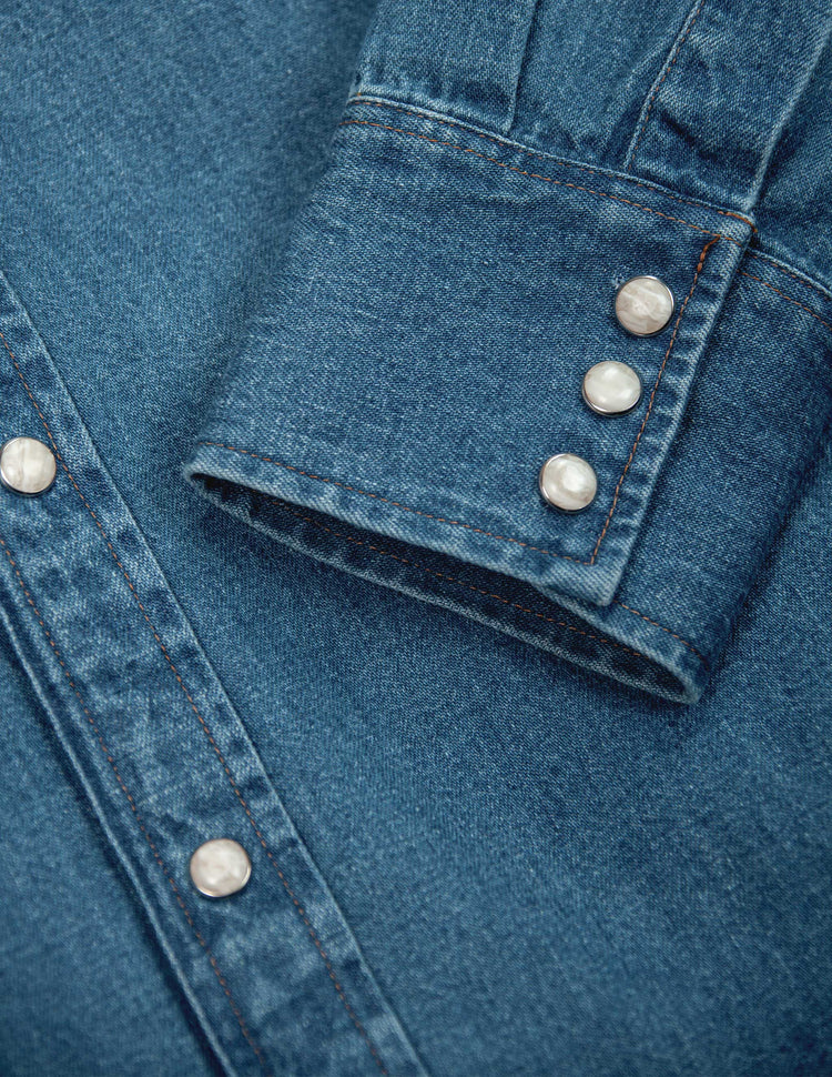 Ennis Selvedge Denim Western Shirt