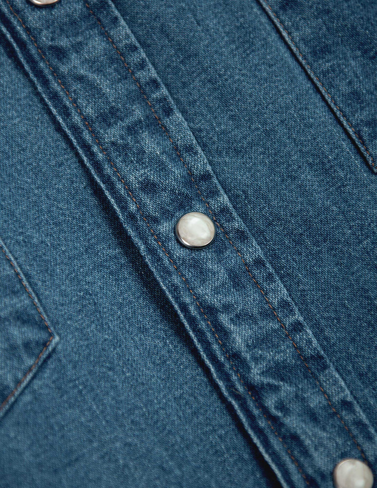 Ennis Selvedge Denim Western Shirt