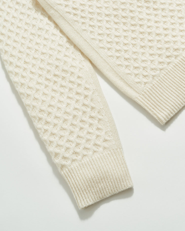 Cashmere Honeycomb Turtleneck