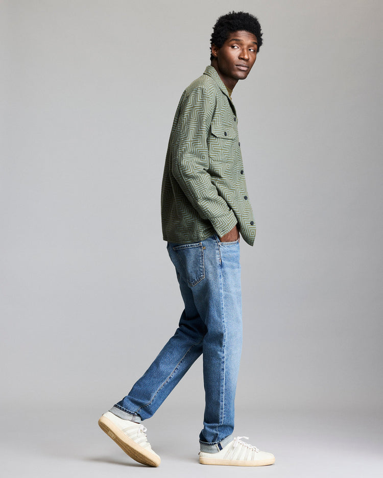 Optical Jacquard Overshirt