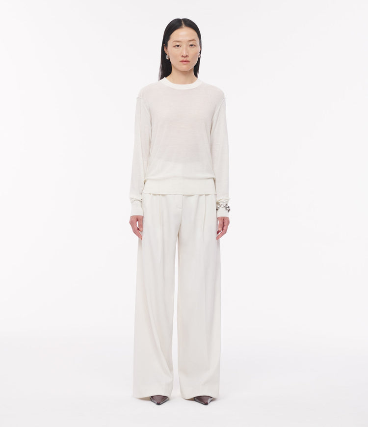 Featherweight Crew in Off White