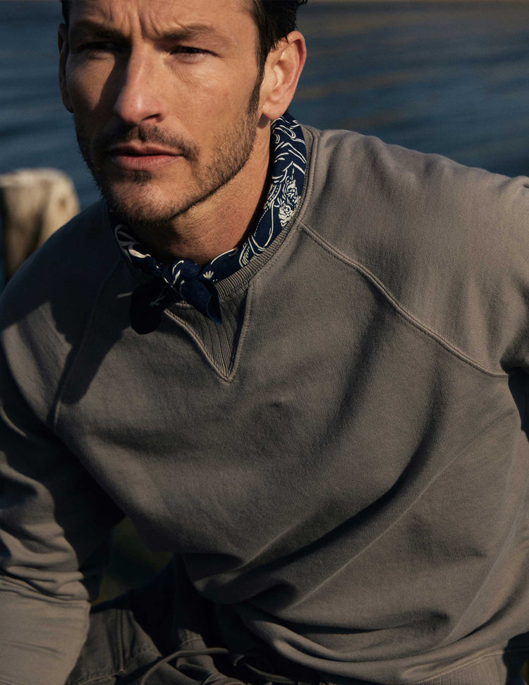 Raine French Terry Sweatshirt in Fog