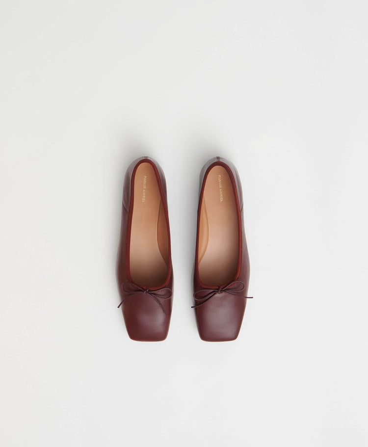 Square Toe Ballerina - Pomegranate