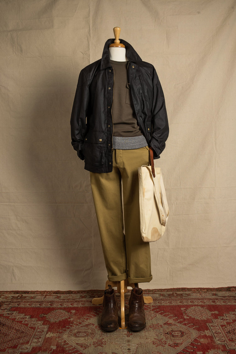 Fields French Terry Pocket Sweatshirt in Olive