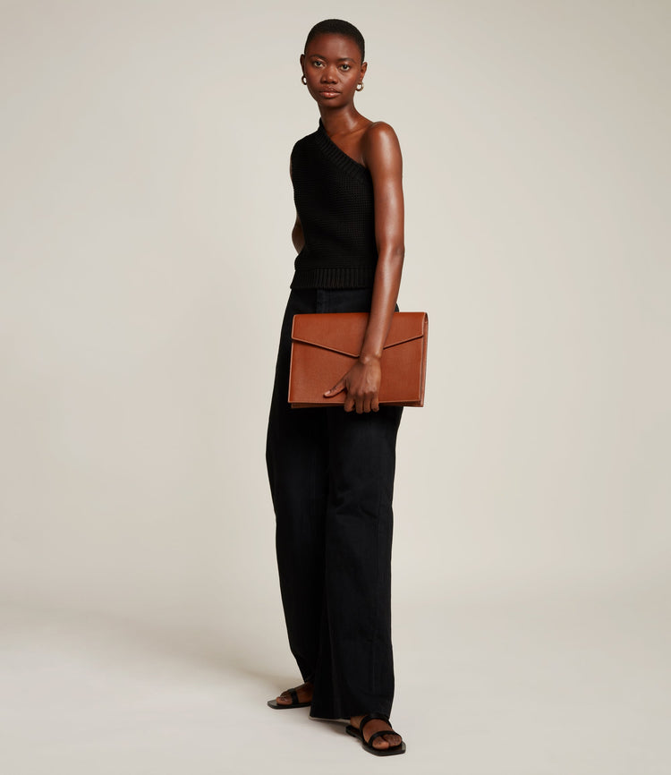 Single Document Folio in Buffalo Cognac