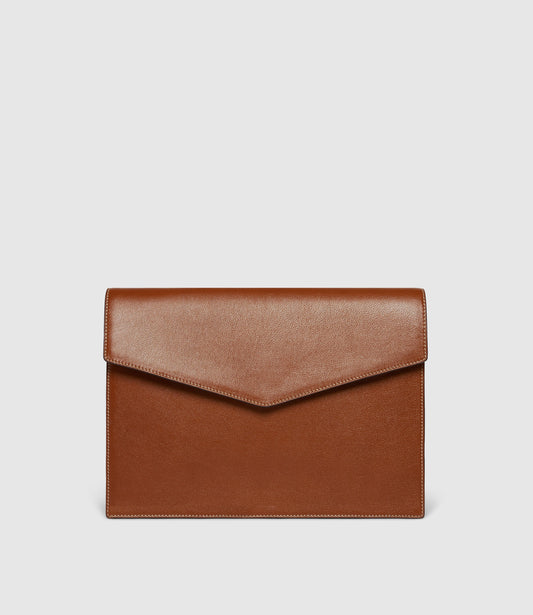 Single Document Folio in Buffalo Cognac