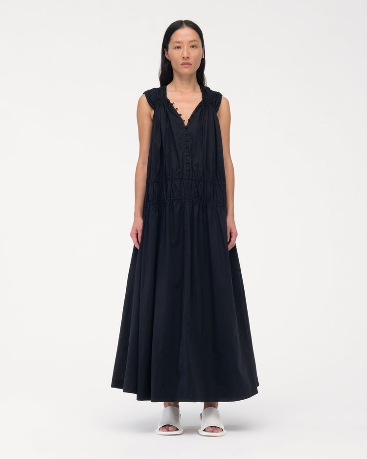 Gathered Long Dress