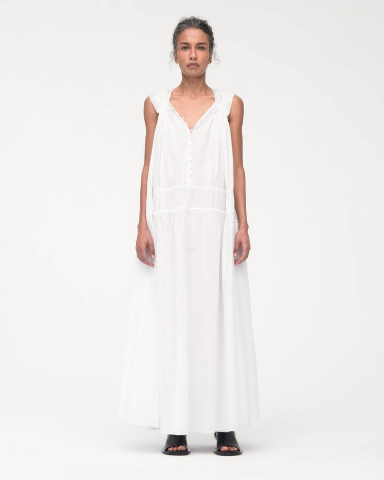 Gathered Long Dress