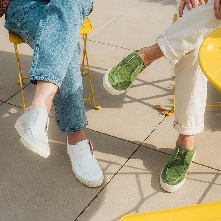 Men’s Green Suede Pitti Sneaker