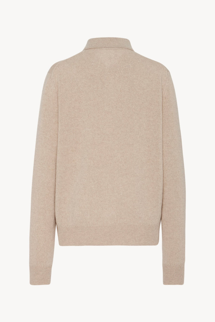 Harry Unisex Cashmere Polo in Oatmeal