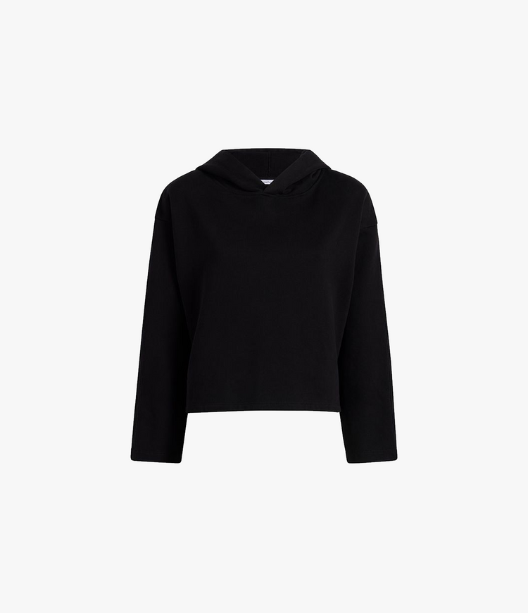 Cropped Hoodie in Black