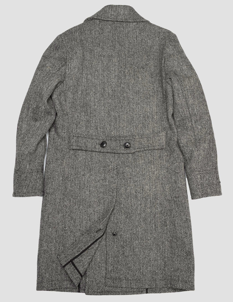 Harris Tweed Herringbone Double Breasted Topcoat