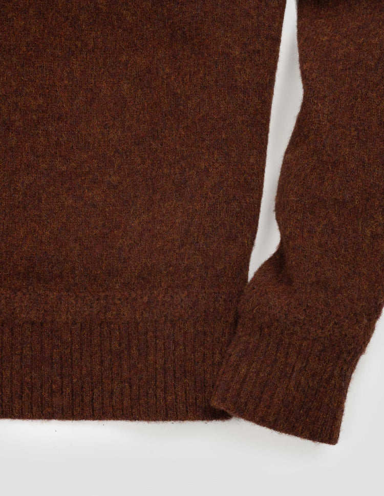 Highlands Shetland Sweater in Rust