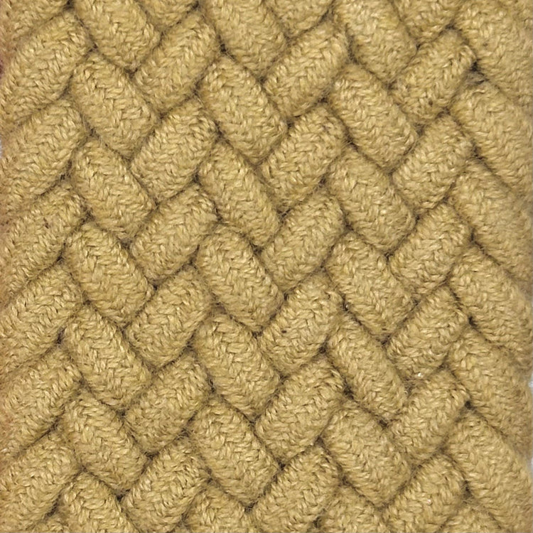 Cotton Elastic Woven Belt in Dark Natural