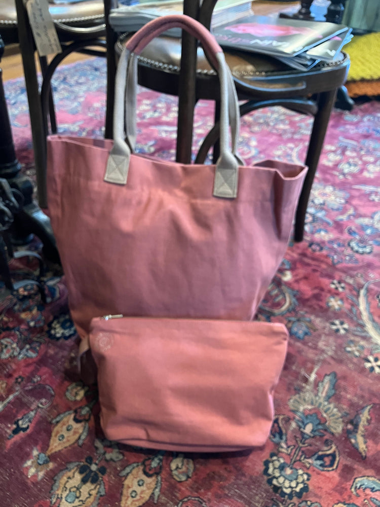 LIGHT CANVAS  TOTE & POCHETTE SET