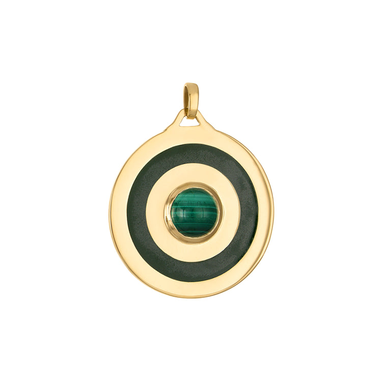 Enamel Bullseye Pendant