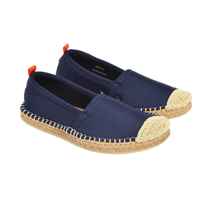 Kids Beachcomber Espadrilles in Dark Navy
