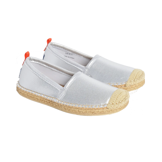 Kids Beachcomber Espadrille in Platinum