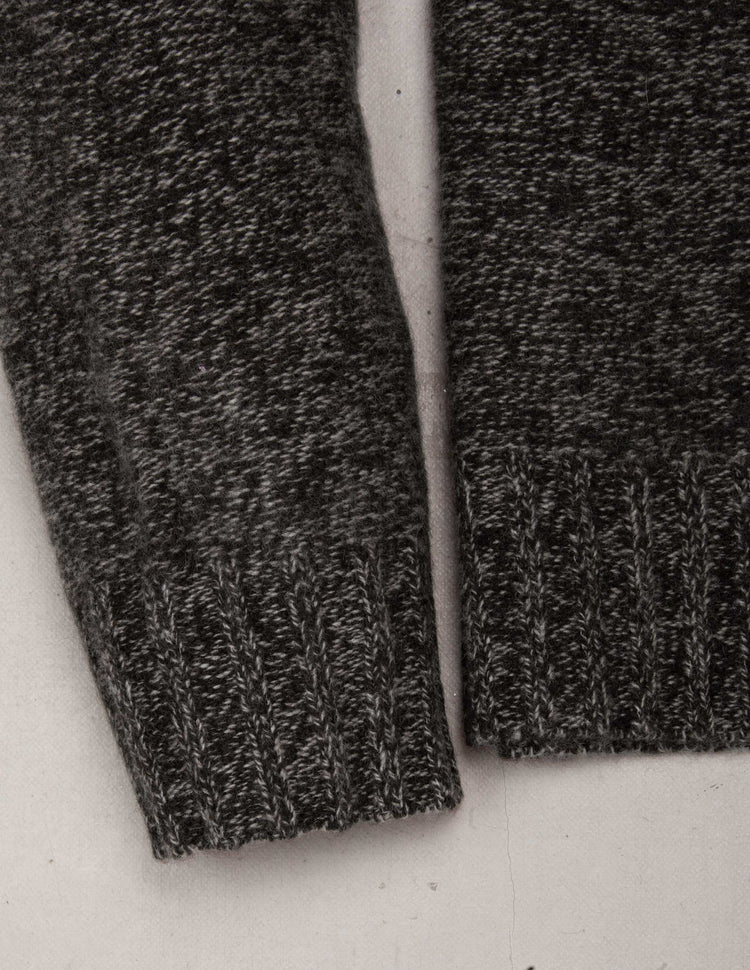 Kent Wool Crewneck Sweater in Brown Marl