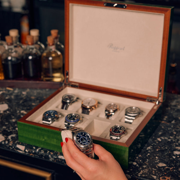 Heritage Chroma Eight Watch Box - Green