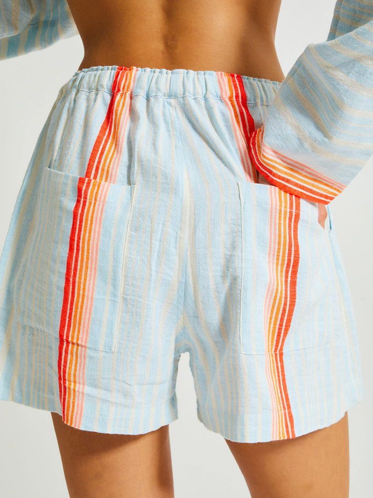 Safia Shorts in Airi Sky