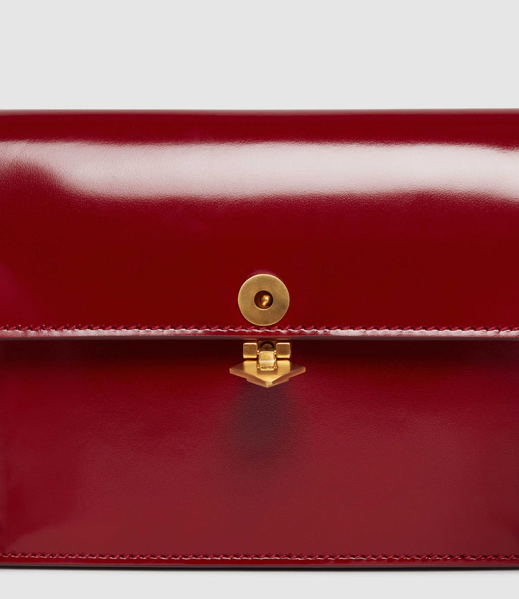 Parallel 22 in Classic Red Glossy Calfskin
