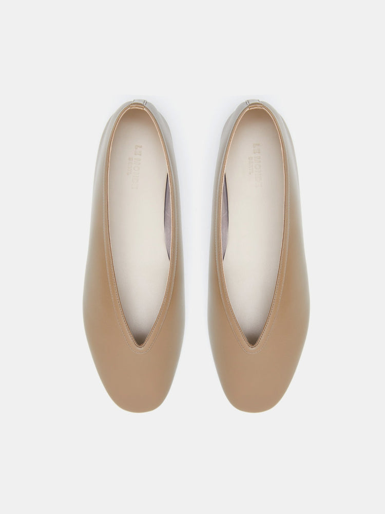 Luna Slipper in Taupe Leather