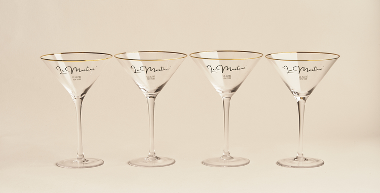 “Le Martini” Limited Edition Martini Glass, Set of Four