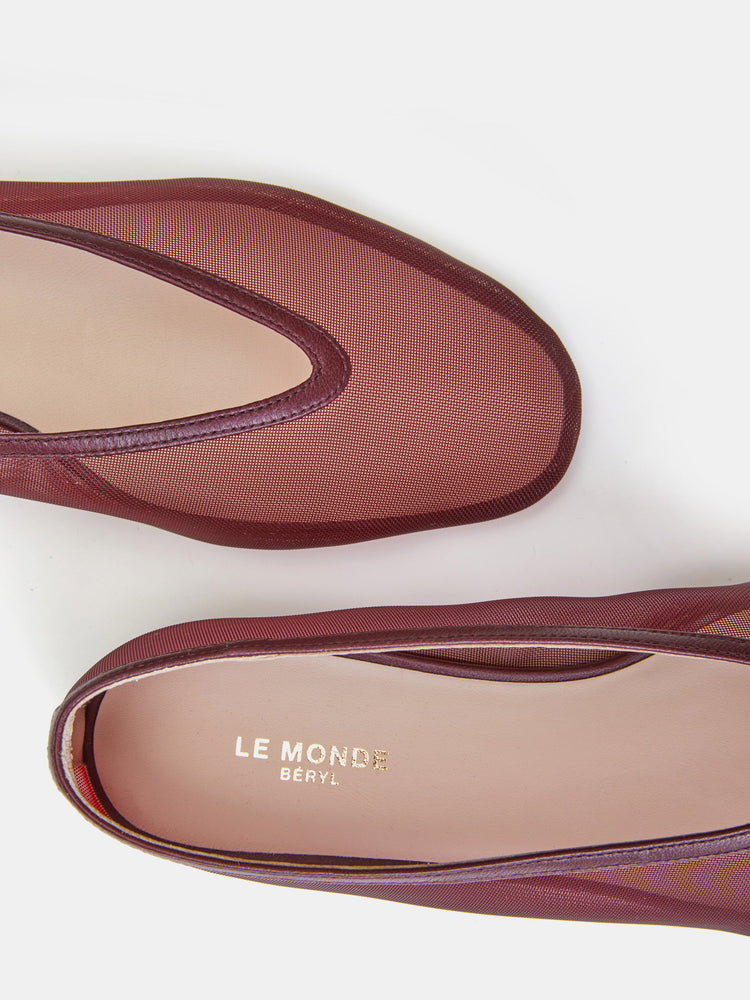 Luna Slipper in Red Mesh