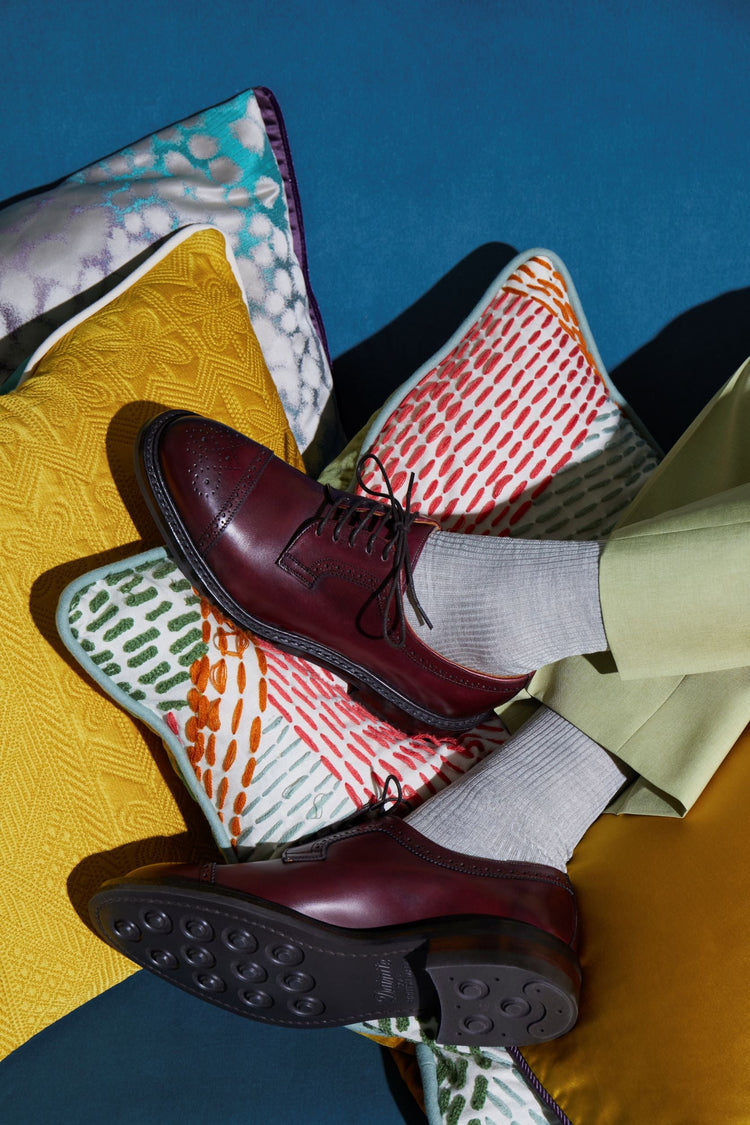 Sophie Derby Shoes in Burgundy
